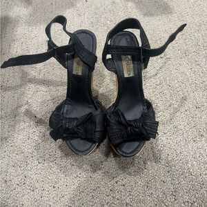 Steve Madden Black Bow Heels